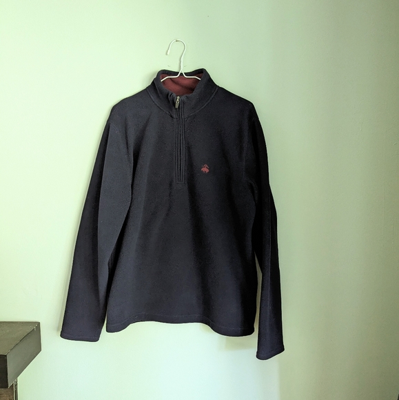 Brooks Brothers Other - Brooks Brothers 346 Men's Medium Fleece Sweatshirt 1/4 Zip Pullover Navy Blue